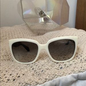 Prada White & Black Sunglasses